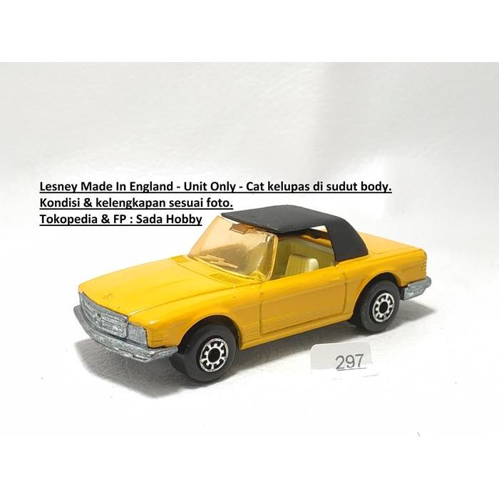 Diecast Vintage Matchbox Superfast Lesney No 6 Mercedes Benz 350 SL Kuning England Unit Only 2ND