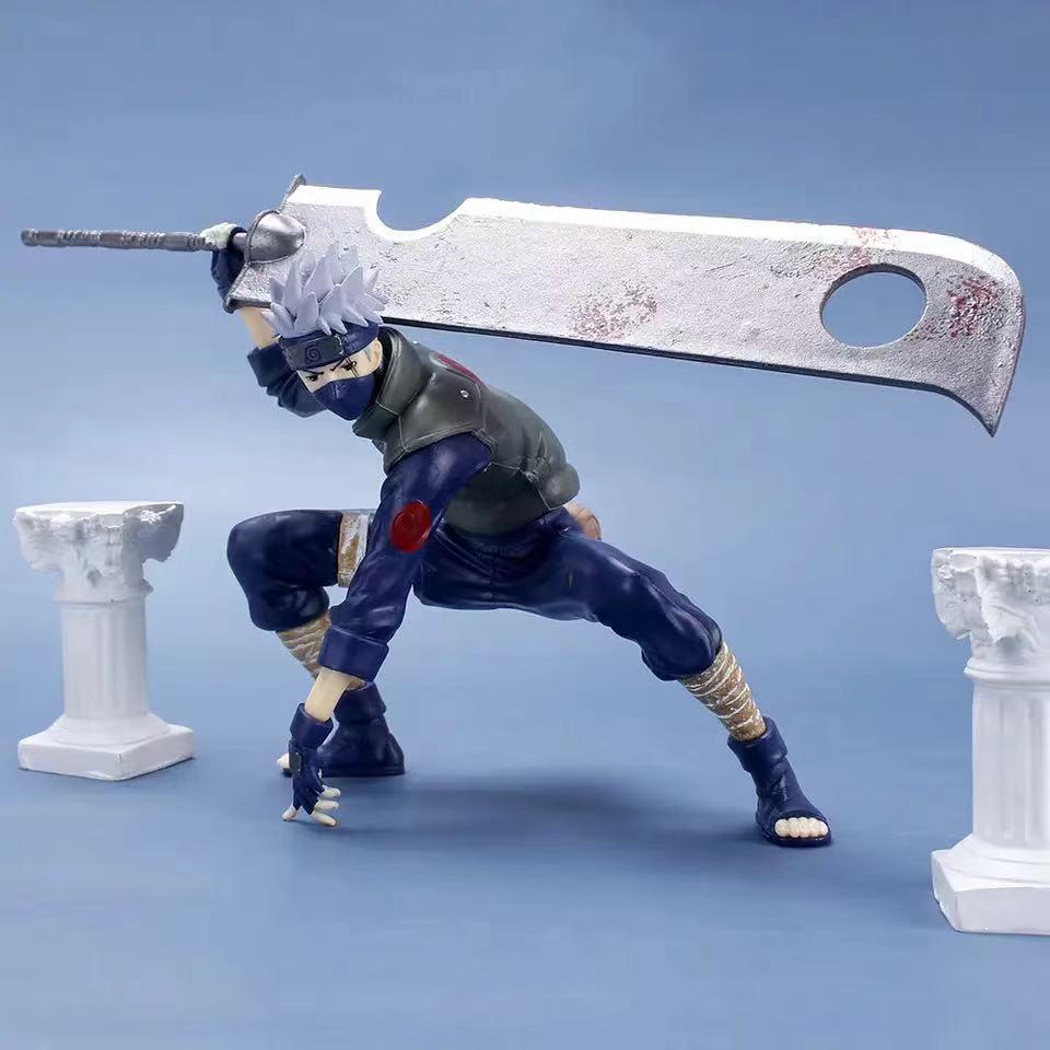 Anime Naruto Broadsword Kakashi Figures Accessories Action Model Doll Cartoon Kids ildren Kakashi To