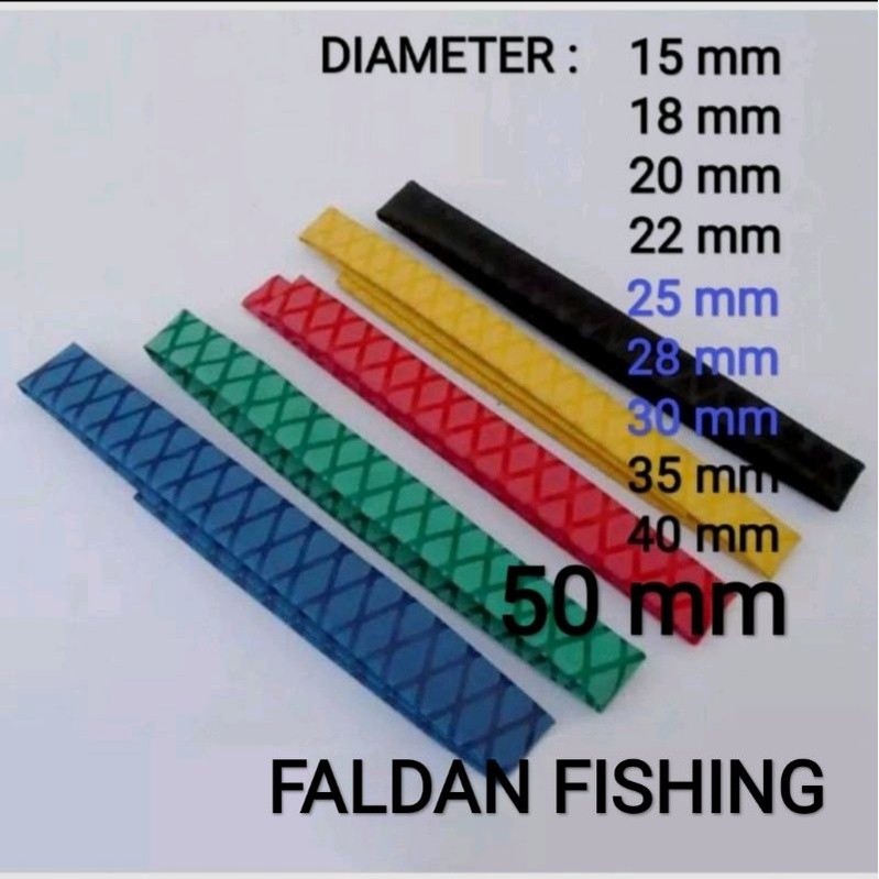 DISKON Grip/Karet Bakar Pelapis Joran Pancing DLL Panjang 33cm (Diameter=15-50mm)