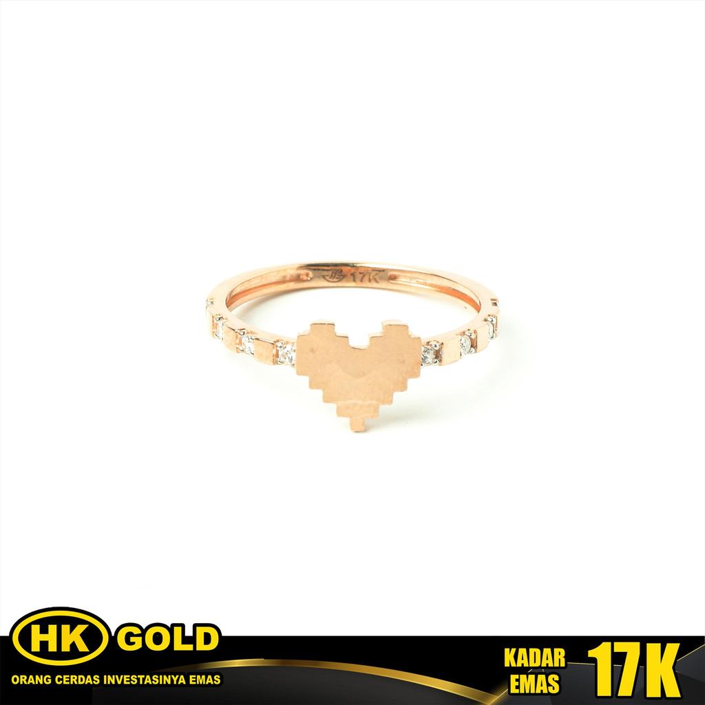 Cincin Emas 17K Type 975 Syifa Hadju Series HK GOLD