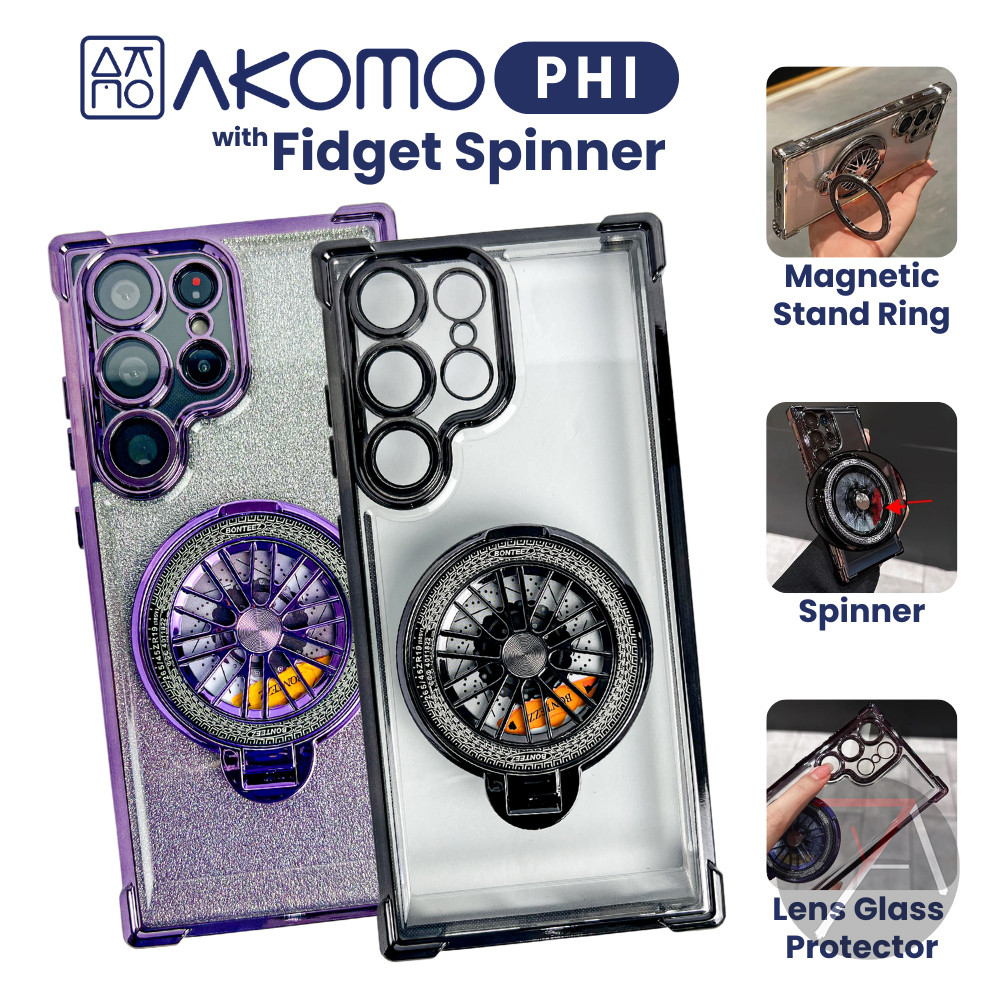 Original Pelindung Hp AKOMO PHI Soft Case untuk Samsung Galaxy S25 Ultra Plus FE S24 S23 S22 A17 A56