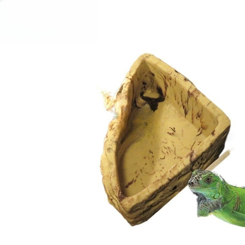 Reptile Corn Snake Bath Basin for Green Water Dragon Rhino Iguana and Horned Frog Multi-functional W