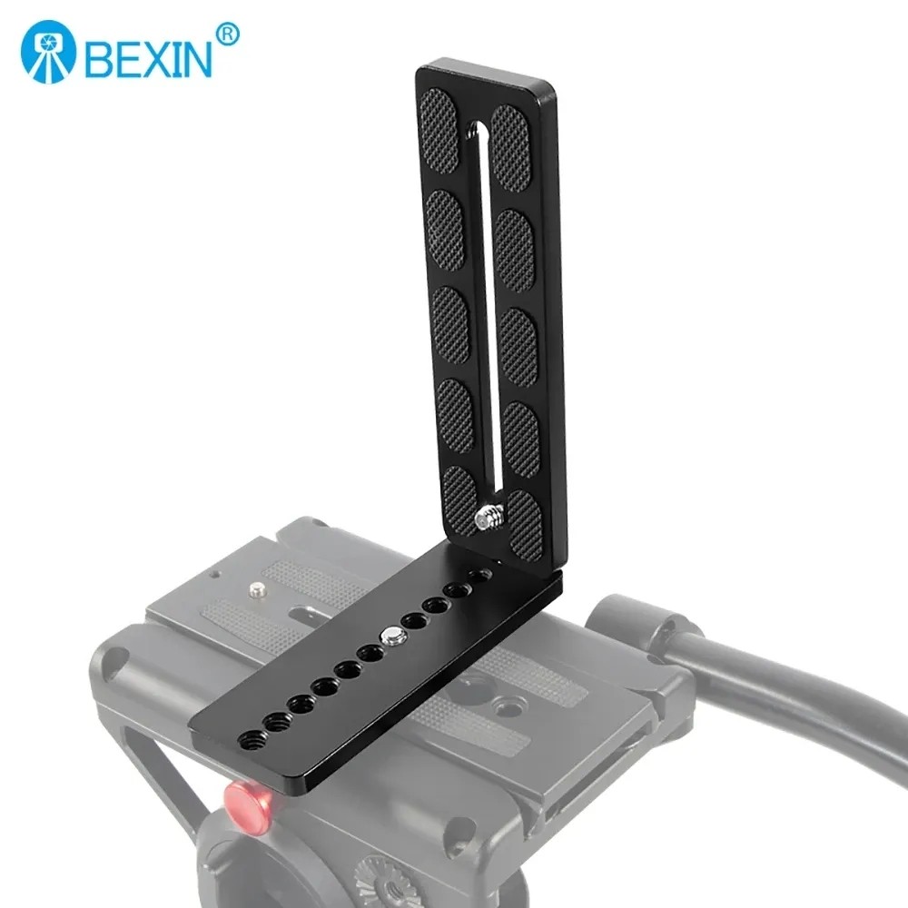 BEXIN L130-35 Universal Quick Release Plate L Shape Bracket for Canon Nikon DSLR Camera for DJI Roni