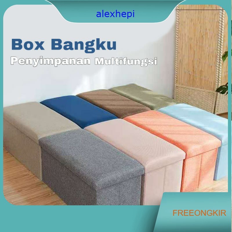 Box penyimpanan Serbaguna Storage Box Kursi Stool Storage Box Kursi Box Penyimpanan HSB202