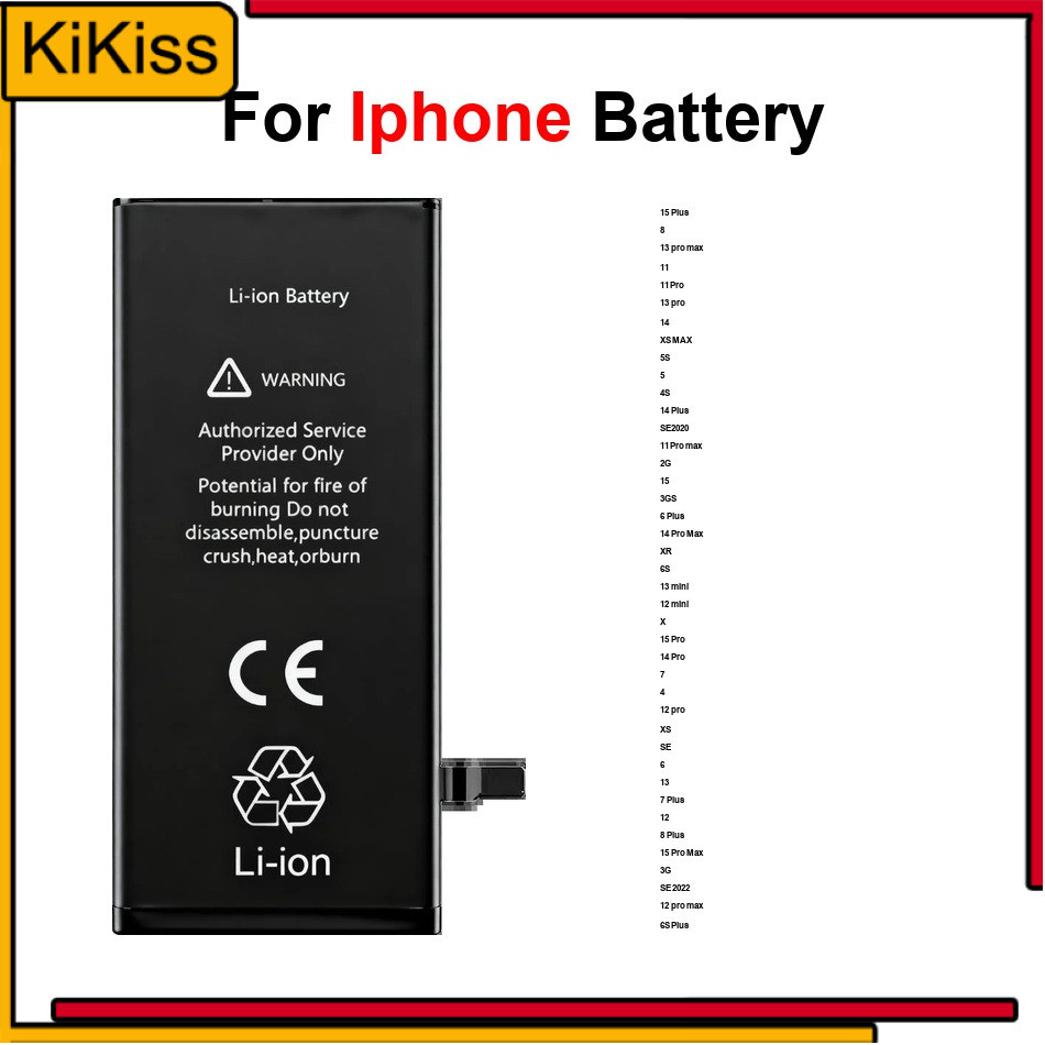 Battery For Apple Iphone 2G 3G 3GS 4S 5C 5S 6S X XR XS 2 4 5 6 7 8 15 13 11 14 SE 2020SE 12 Pro Plus