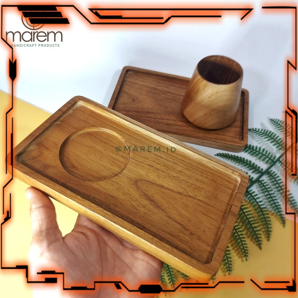 [RO] COASTER KAYU JATI | TATAKAN CANGKIR KOPI | TRAY KOPI CAFE | LEPEK SNACK F02B TERBARU 2026 COD T
