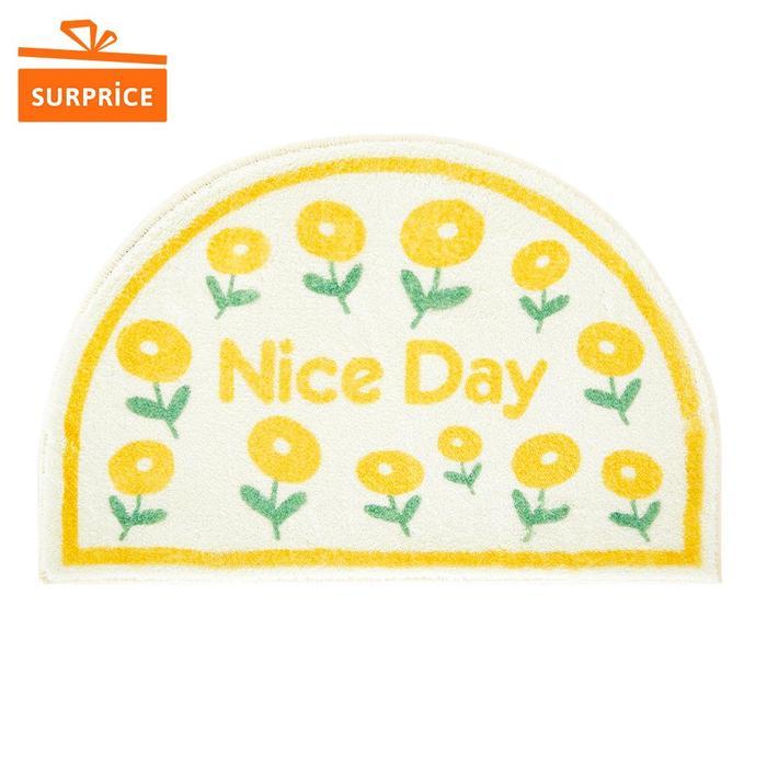 Keset Karakter Lembut / Keset Alas Kaki Karakter Kucing Anti Slip - Niceday Putih