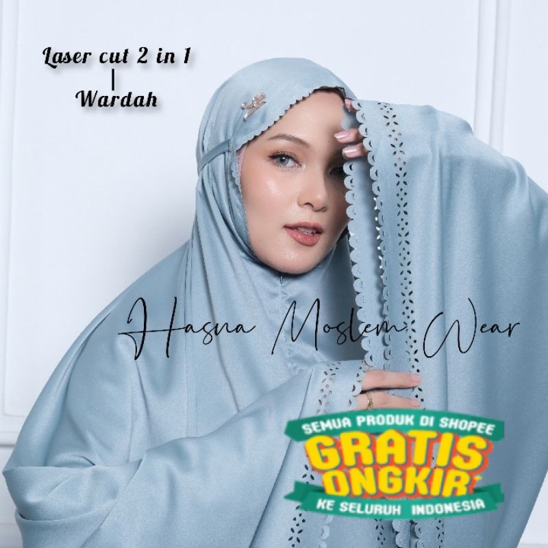 HASNA  - MUKENA SILK PREMIUM DEWASA | MUKENA TRAVEL | MUKENA SATIN SILK JUMBO DEWASA | MUKENA TERBAR