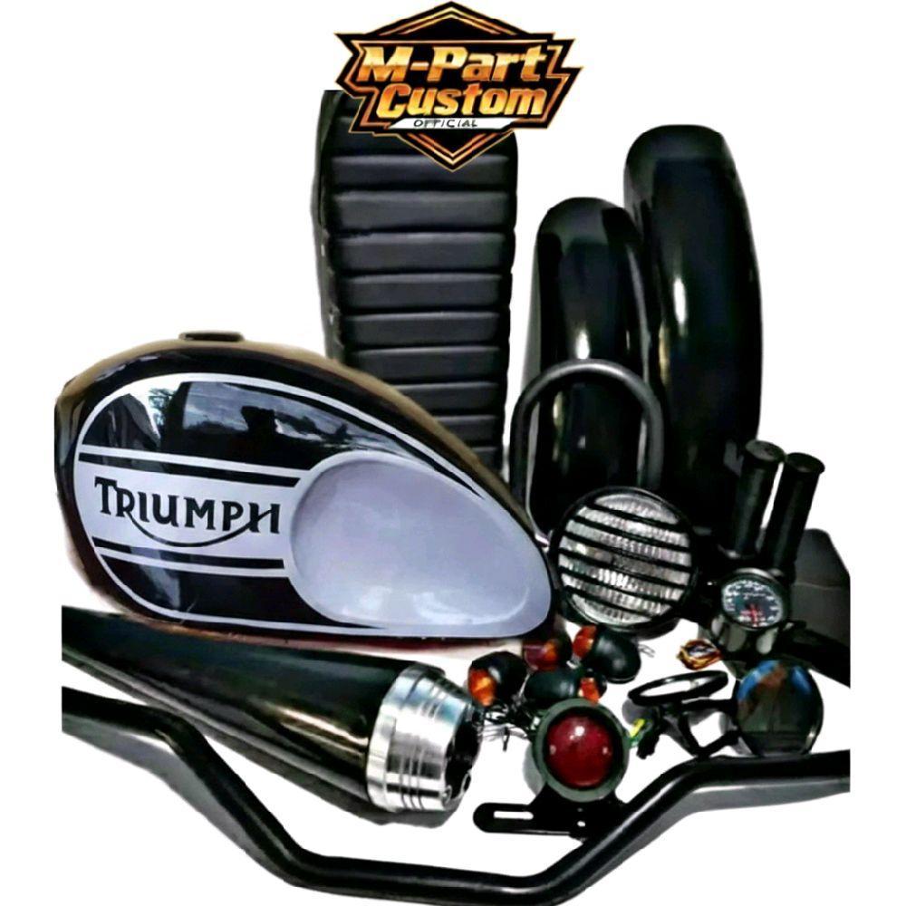 Motor [GM] SEPAKET JAPSTYLE MOTOR CUSTOM FULL SET BODY PNP HONDA TIGER MEGAPRO CB GL SCORPIO BISON D