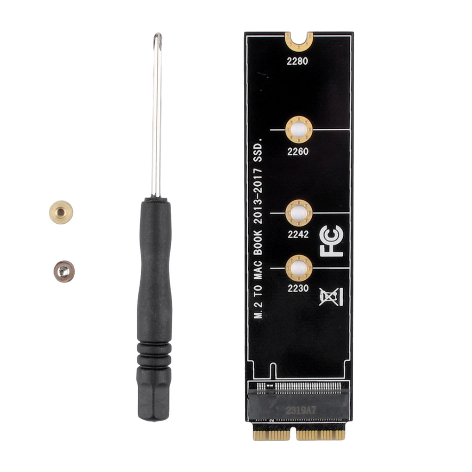 M.2 NVME to 2013-2017 NVME/AHCI SSD Convert Adapter Card M.2 NVME SSD to 2013 2014 2015 2016 2017 Co