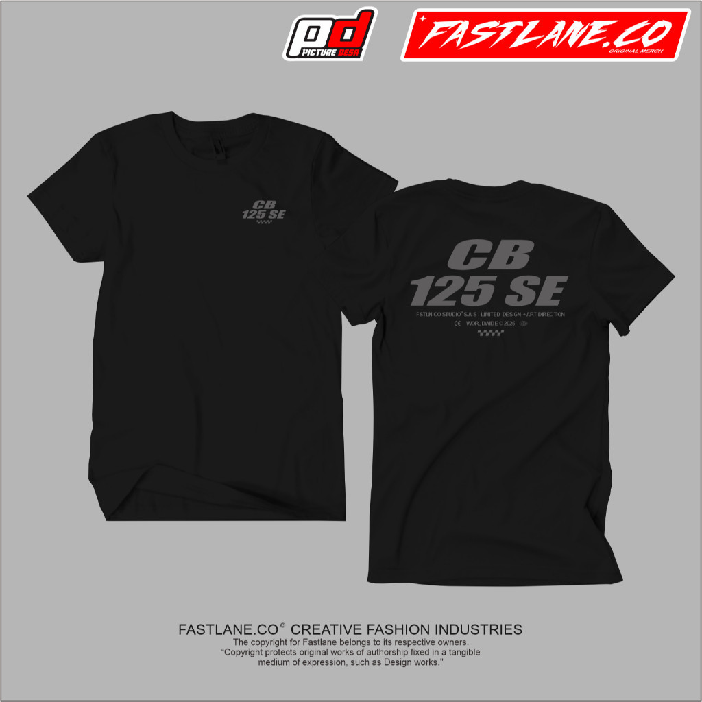 KAOS T-SHIRT CB 125 SE DARKMODE FREE STIKER / KAOS CB - KAOS HEREX