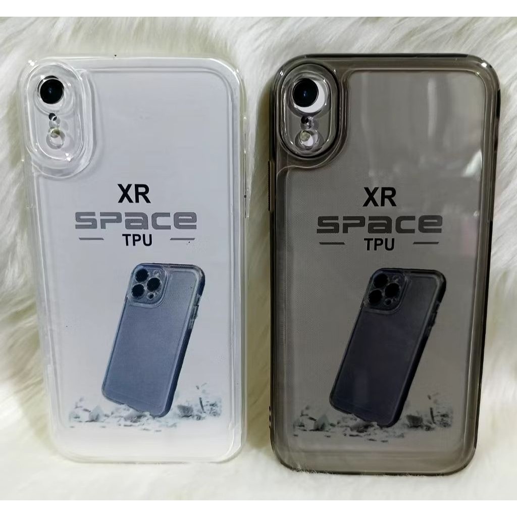 SoftCase Casing Clear iphone XR Silikon Bening hitam Trasparan TPU Protect Camera