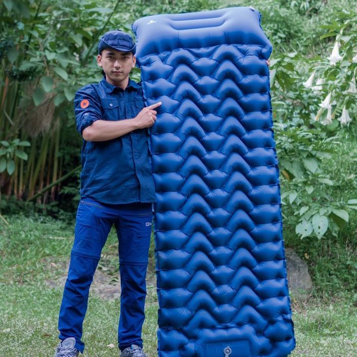 Kasur Angin Pompa Tempat Tidur Lipat Praktis Sleeping Pad Kelimutu Series Wildshell - Navy, Kelimutu