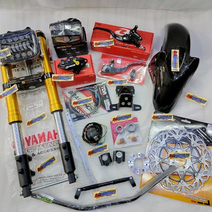 Shock depan usd upsidedown paket bar bar rx king