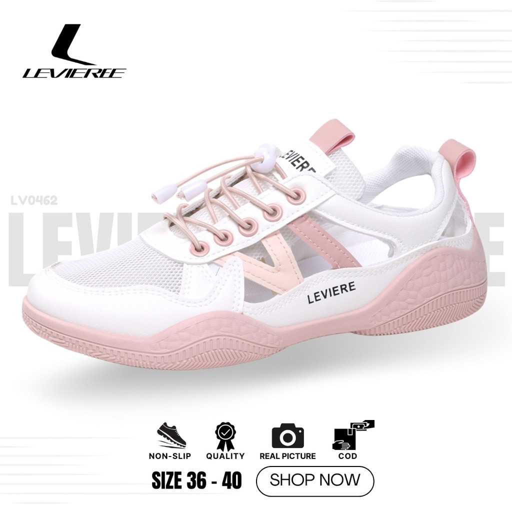 RANUWI LVR Jisoo LV0462 Sepatu Sneakers Wanita Putih Trendy