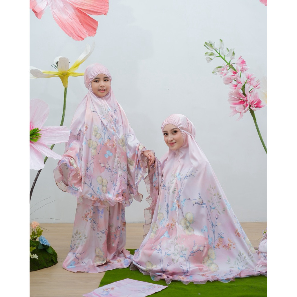 Mukena COUPLE AMEENA Premium Free BOX KOTAK 