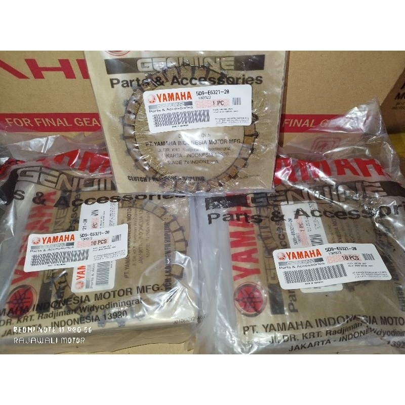 5D9-E6321-20 kampas kopling vega zr 5D9-20 YAMAHA ORIGINAL (Harga 1 pcs)