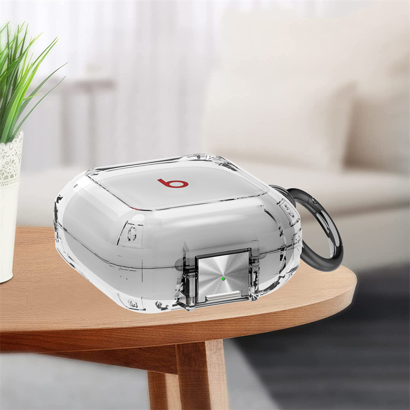 Transparent Case for Beats Fit Pro Lock catch Earphone Box Cover TPU Bluetooth Wireless Protect Case