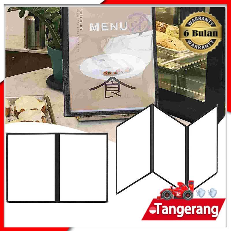 Buku Menu Restoran A4 Cover Pelindung Menu Sampul Cover Buku Menu Hitam