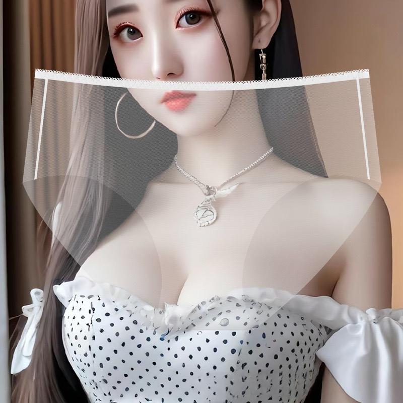 Celana Dalam Wanita Model Baru – Transparan Sepenuhnya, Bahan Jaring Tipis, Mid-Rise, Bernapas, Sens