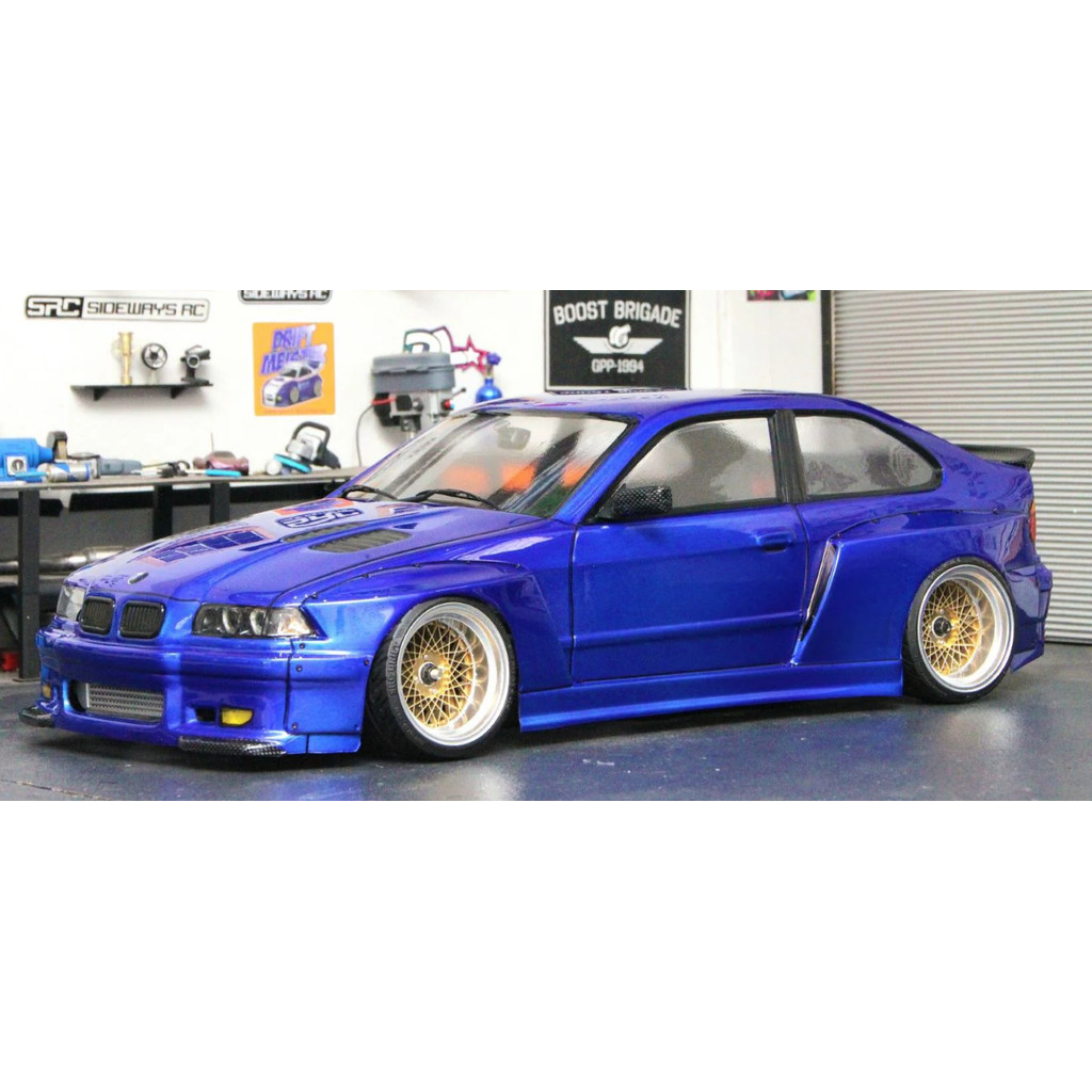 APLASTICS RC BMW E36 COMPACT WIDE CLEAR BODY (205MM) #AP-E36CW