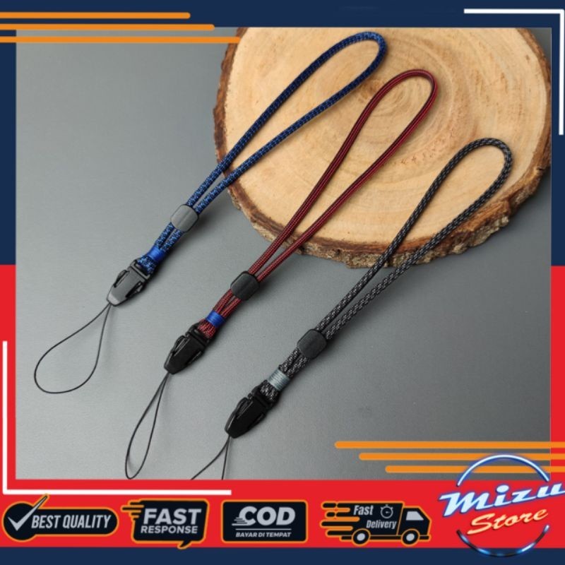 V3 WRIST STRAP PARACORD LANYARD HAND/ FINGER TALI GANTUNGAN HP/HANDPHONE/USB/FLASHDISK/KAMERA/ID CAR