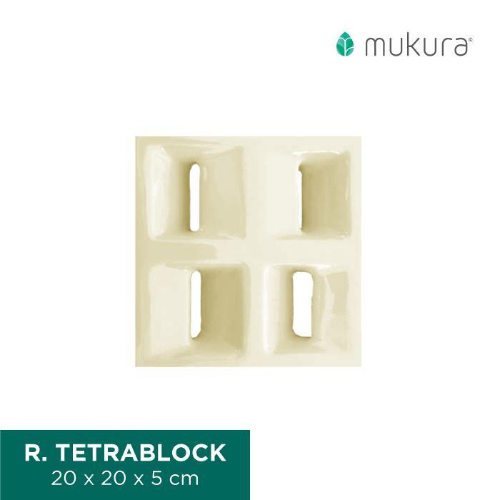 Roster Keramik Minimalis Mukura - Tetra L.Ivory