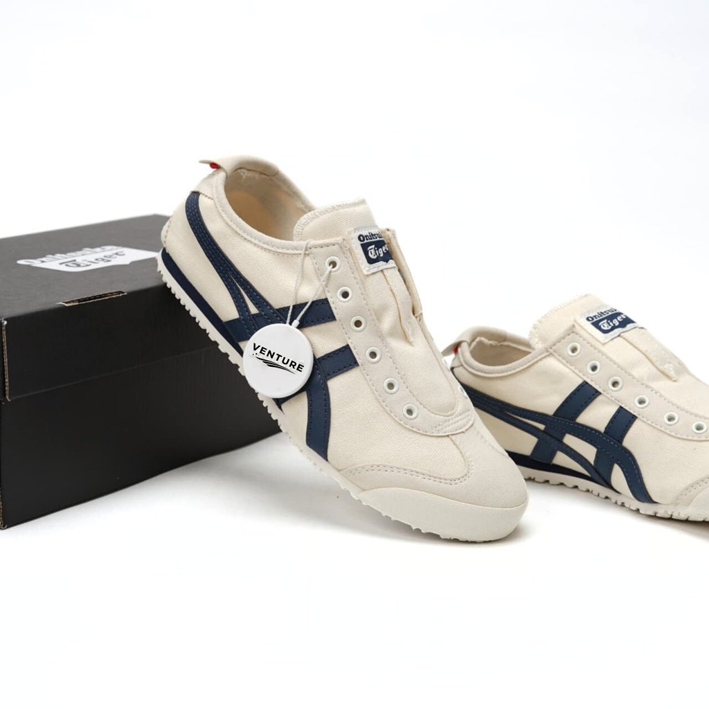 Onitsuka Slip On Paraty Cream Navy