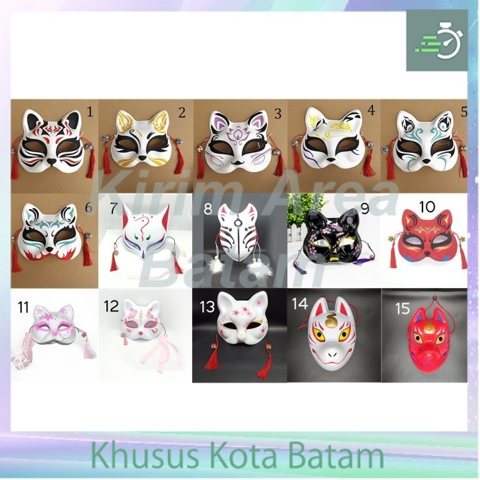 Masker topeng kitsune rubah