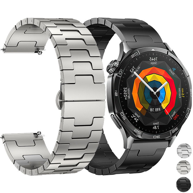 22mm Titanium Strap for GT5 Pro 46mm/GT5 46mm Watband for Huawei GT4/GT3 /GT3 Pro/GT2 Pro Watband Qu