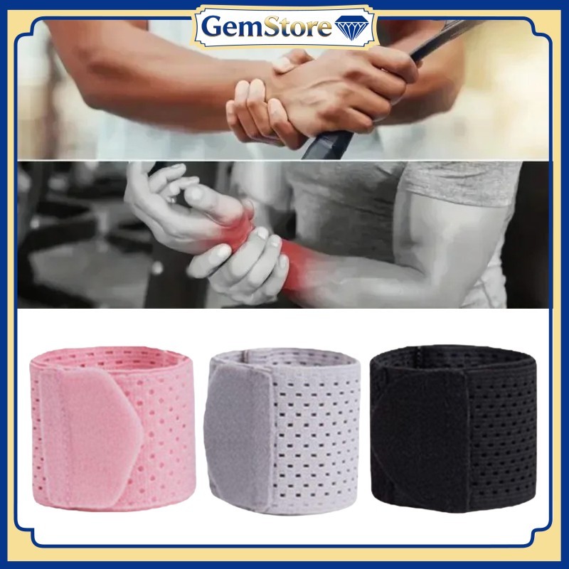 Deker Pergelangan Tangan Wrist Band Olahraga Tennis Badminton Support Strap Melindungi Saat Gerakan 
