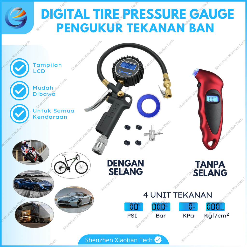 Alat Pengukur Tekanan Ban | Gauge Tyre Pressure | Alat Pengukur Tekanan Ban Sepeda | Pengukur Tekana