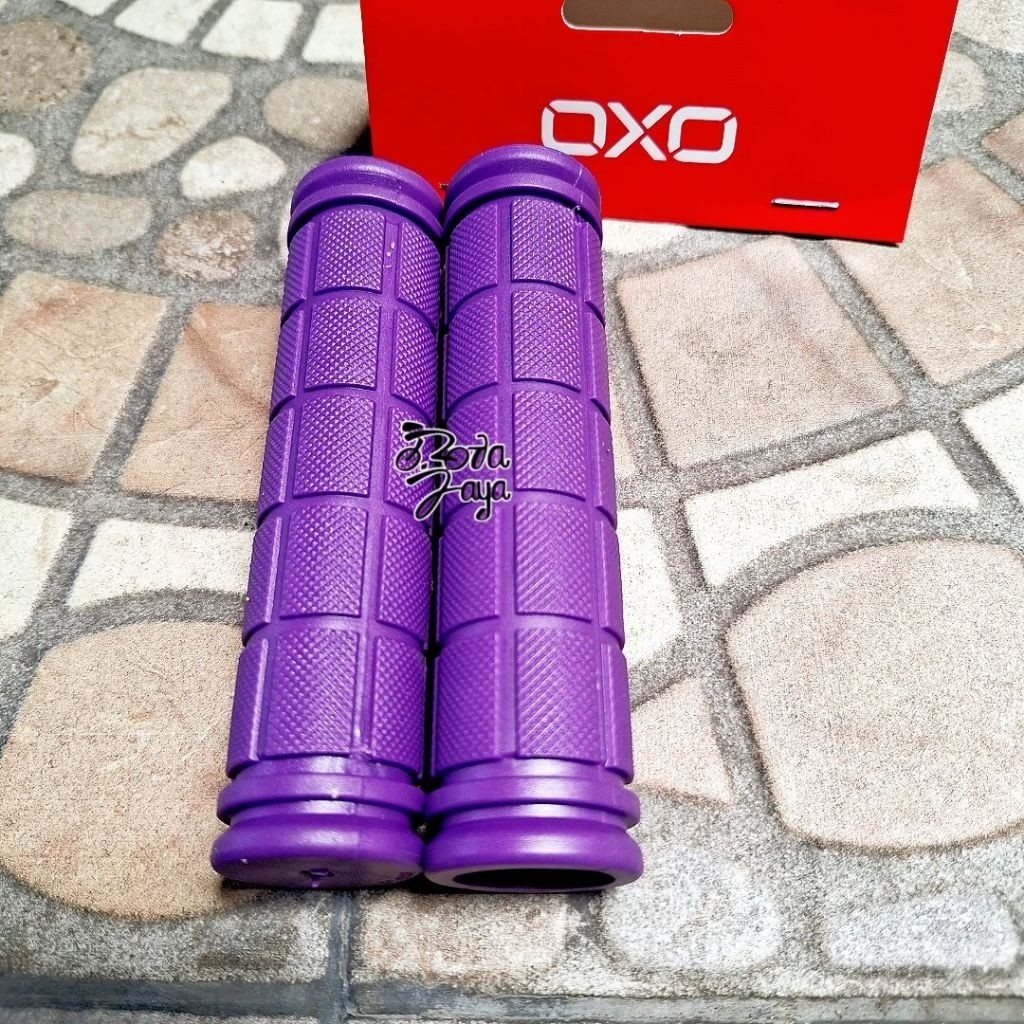 955 UNGU GRIP SEPEDA HANDGRIP HANFLAT OXO KARET 12cm SPAREPART SEPEDA TERMURAH DIJAMIN