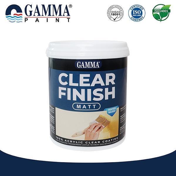CLEAR FINISH MATT 1L - Cat Proteksi Coating Tembok Clear Water-based