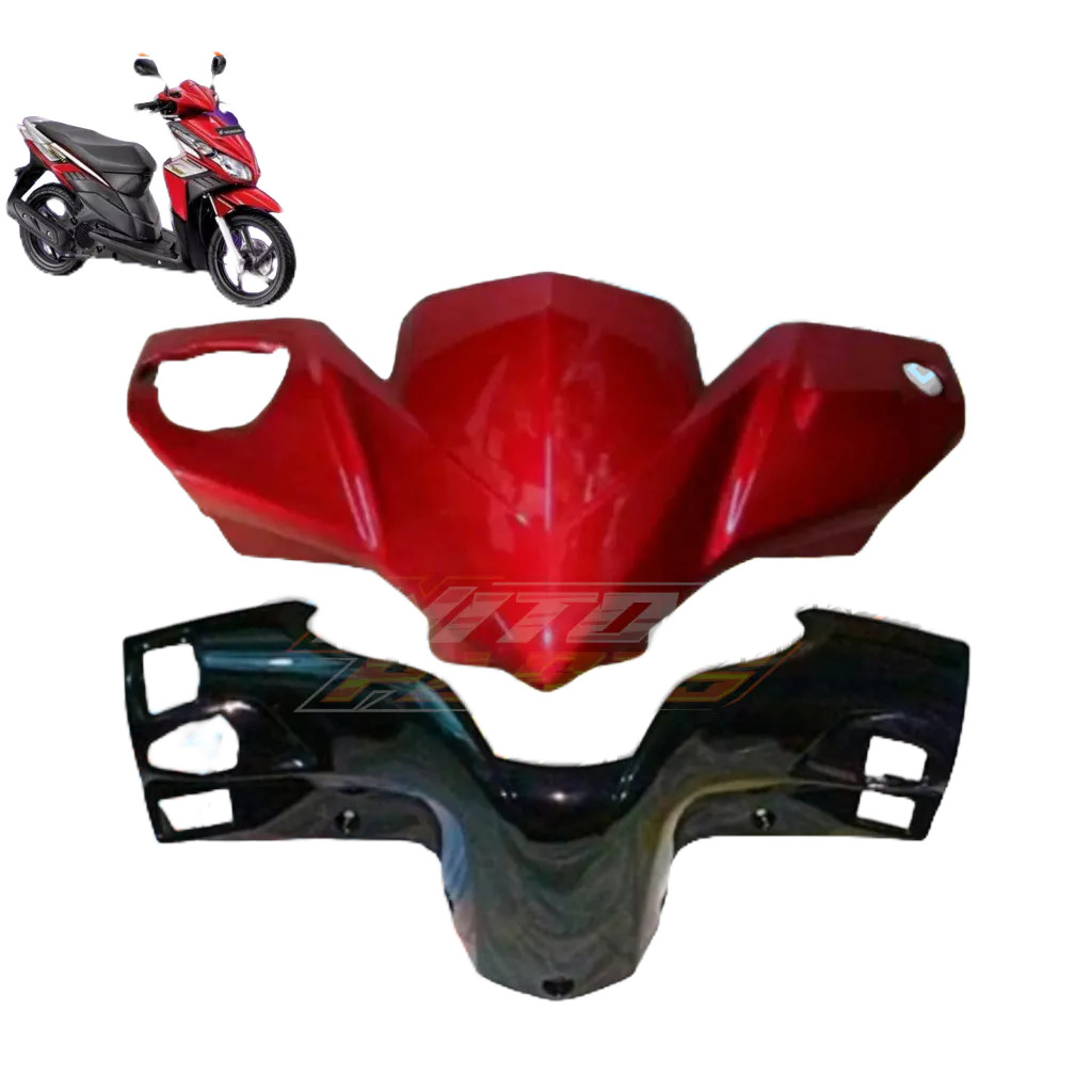 Batok Depan Belakang Vario Techno 110 Karbu Lama Merah / Batok Kepala Depan Belakang Vario Techno 11