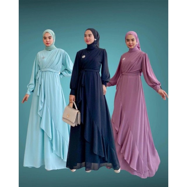 ILONA LAYER IKAT GAMIS MALAYSIA - GAMIS MALAYSIA CERUTI - GAMIS CERUTY LAYER IKAT