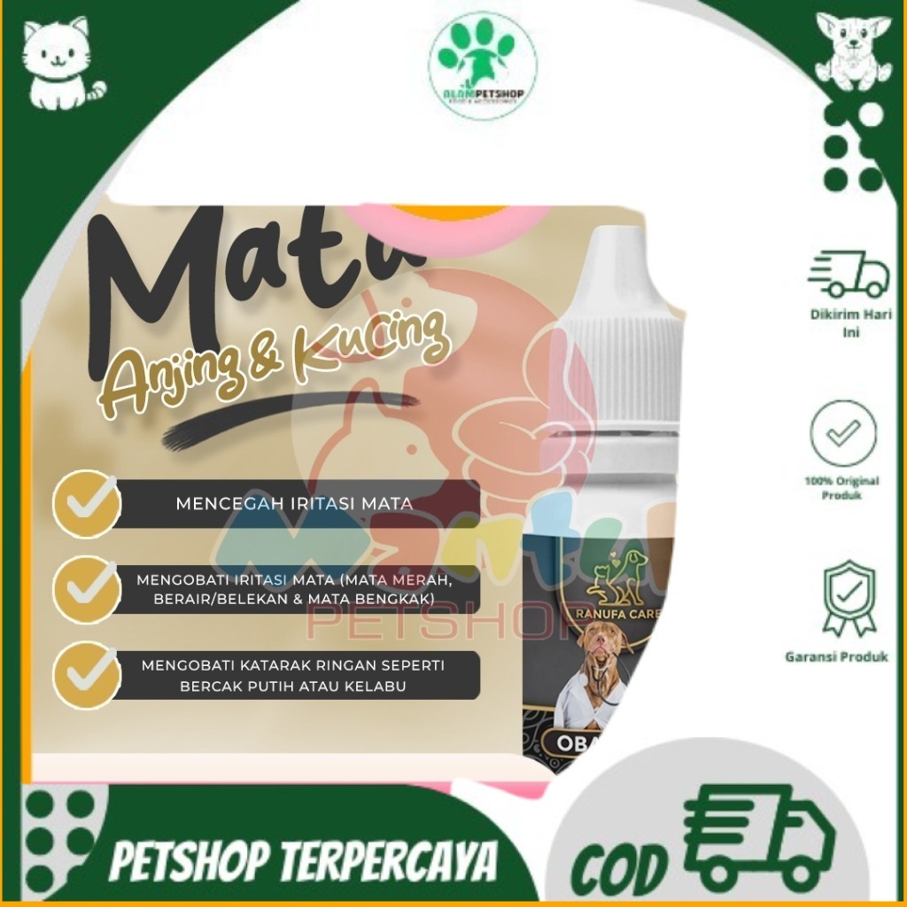 RANUFA 0bat Tetes Mata Kucing Dan Anjing 10ml