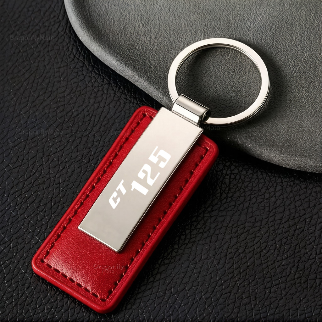 Motorcycle Accessories C Keyain Keyring Fit For HONDA CT125 CT 125 2020 2021 Universal Key PU Leathe