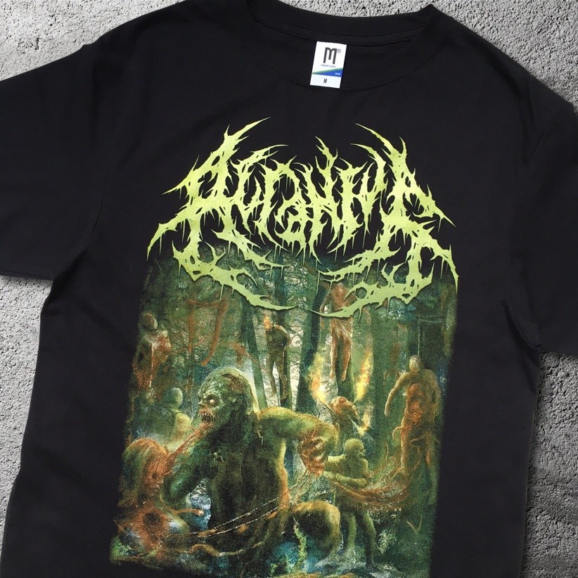 KAOS ACRANIUS - THE ECHO OF CRACKING CHEST T-shirt Pria