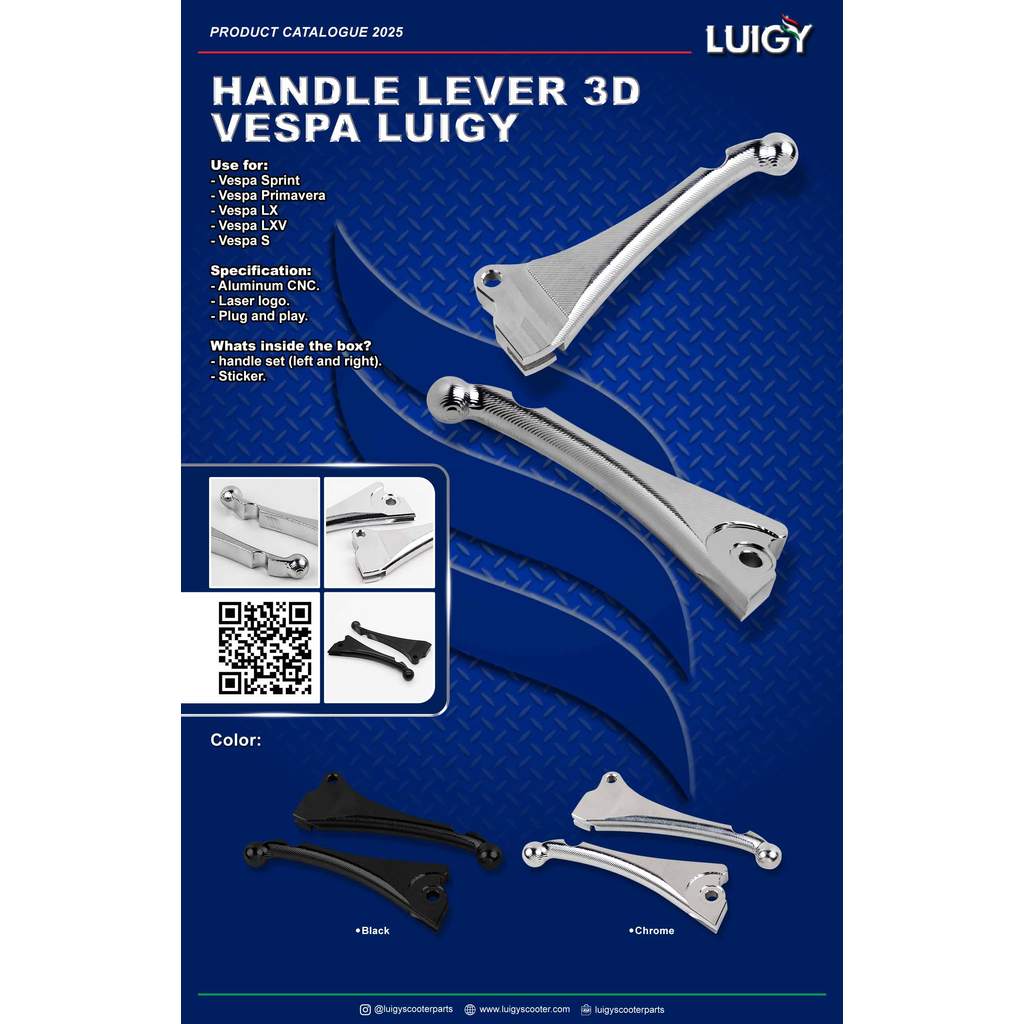Brake Lever Handle Lever Vespa Matic Sprint Primavera Lx Lxv S Model 3d Luigy