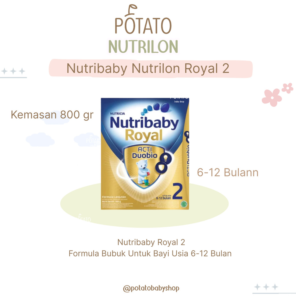 Nutribaby Royal 2 Formula Bayi Bubuk 800 gr / Nutrilon Royal 2 Susu Pertumbuhan Anak Milk Powder For