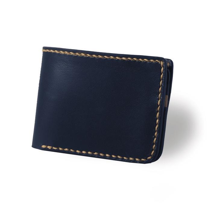 VOYEJ (Project 360) Vessel V - Dompet pria kulit sapi  - Navy Blue