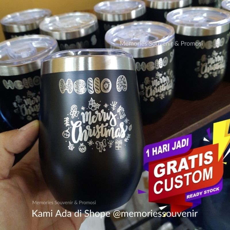 Mug Coffee Mug Tea Stainlees GRATIS CETAK NAMA | Gelas Telur FREE UKIR NAMA| Custom Gelas Telur Prom