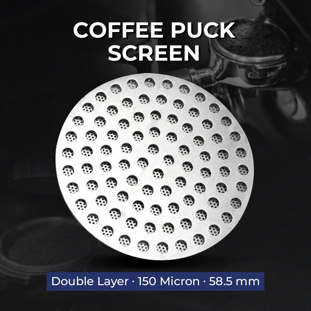 Puck Screen Portafilter Espresso Double Layer 150 Micron 58.5mm - Double Layer Puck Screen Portafilt