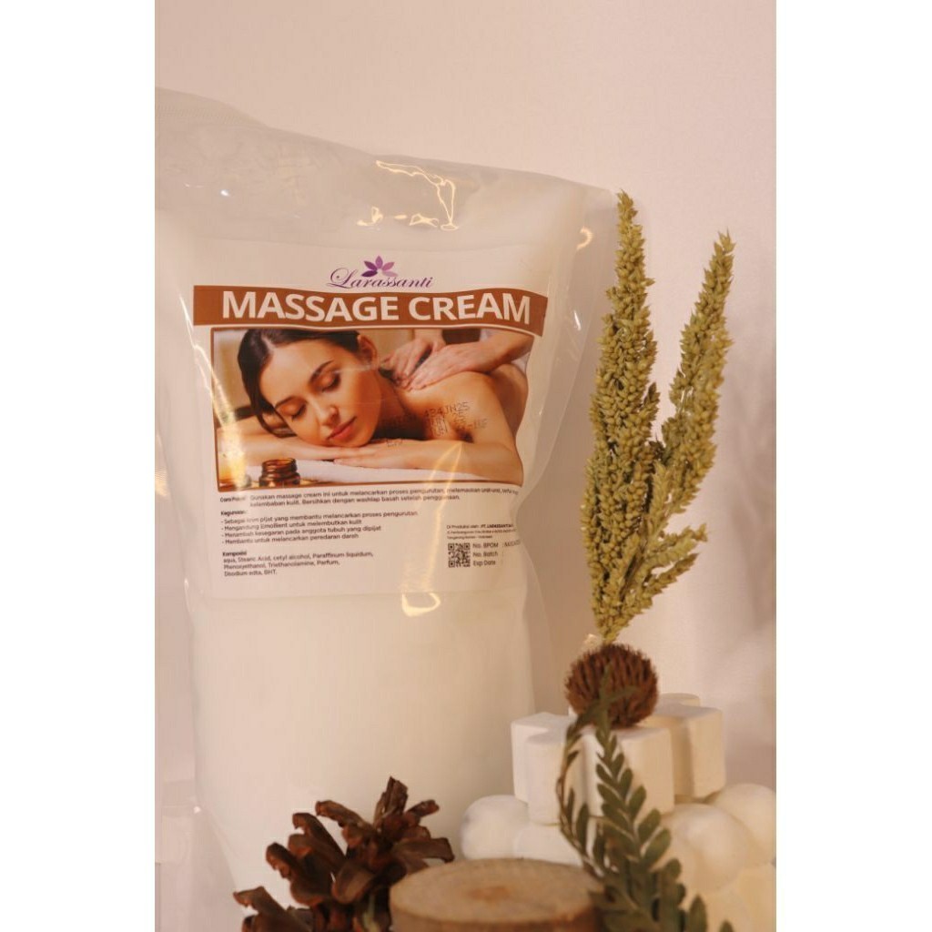 KOVASU - MASSAGE CREAM AROMATIC 1KG -RN & LARASSANTI BPOM HALAL -MASSAGE CREAM REFILL -KRIM PIJAT -M
