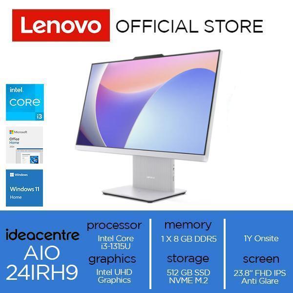 Lenovo IdeaCentre AIO 24IRH9 Core i3-1315U 8GB 512GB SSD W11 OH2024 23.8" FHD IPS