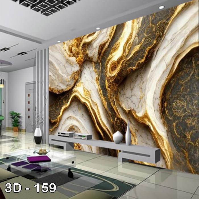 PROMO  Wallpaper Custom 3D Marble Wallpaper Dinding Marmer Wallpaper Sticker Granit WallStiker Batu 