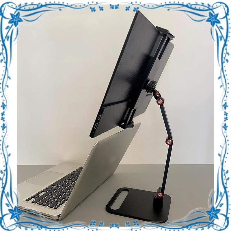 Portable Monitor Holder Tablet Stand Adjustable Portable Monitor Desktop Clamp Stand