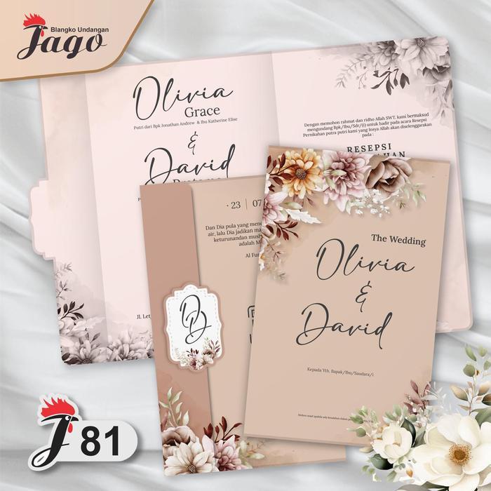 Blangko Undangan Pernikahan Jawa Wayang JAGO 81 Cantik Harga Murah