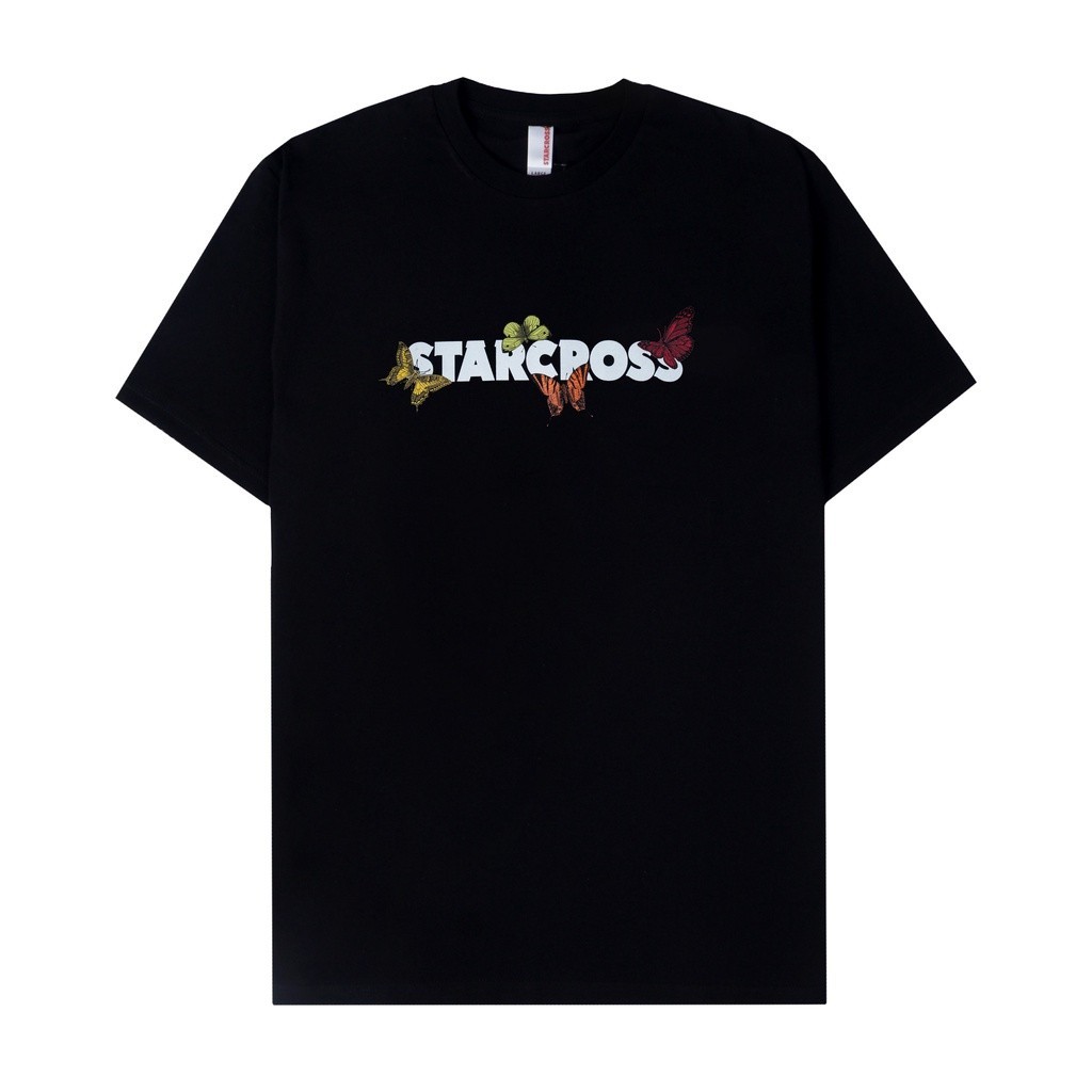 STARCROSS Kaos Pria - FLOW BUTTERFLY - Black Original